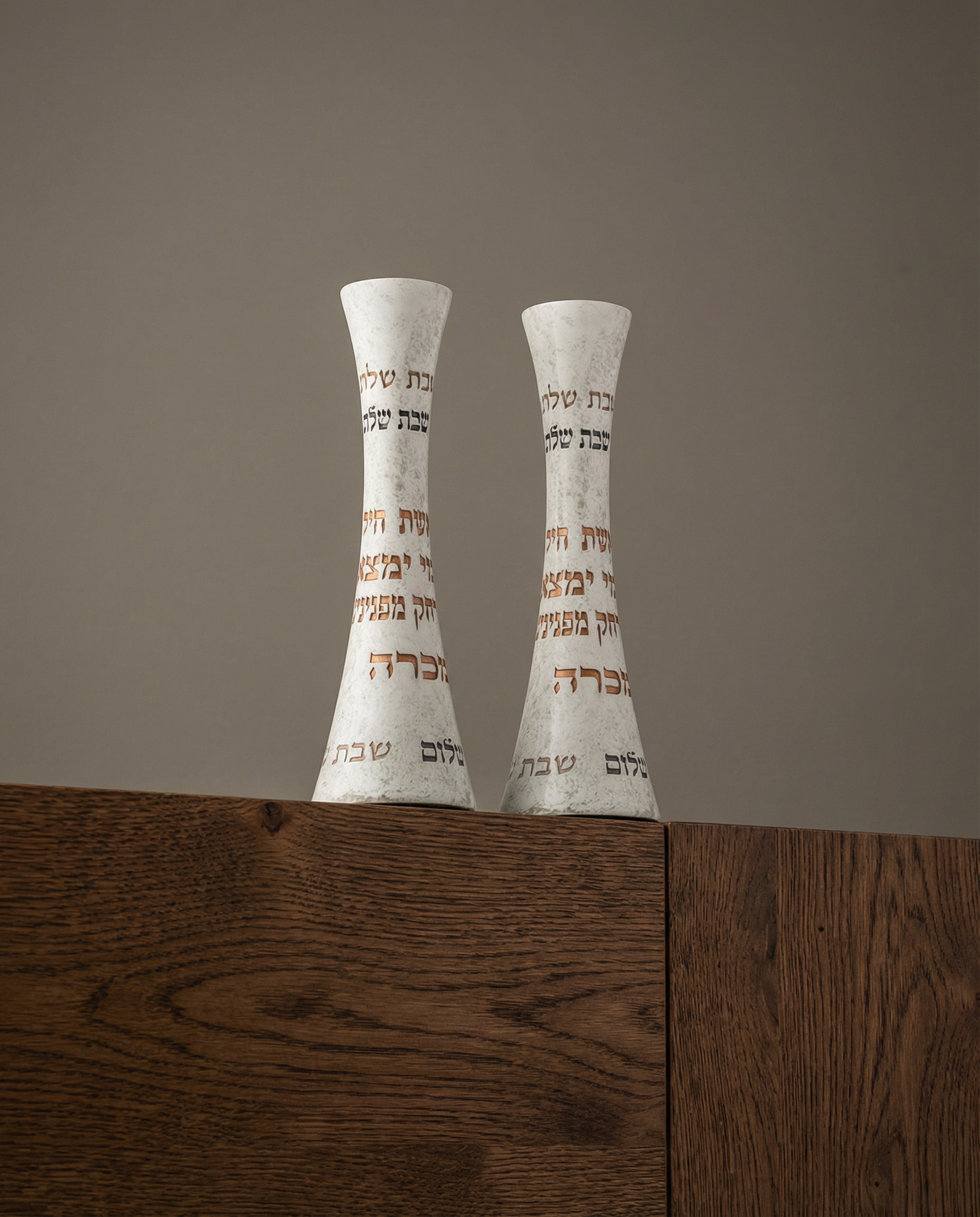 זוג פמוטי פולימר מהודרים ״אשת חיל״ 19 ס״מ 200₪